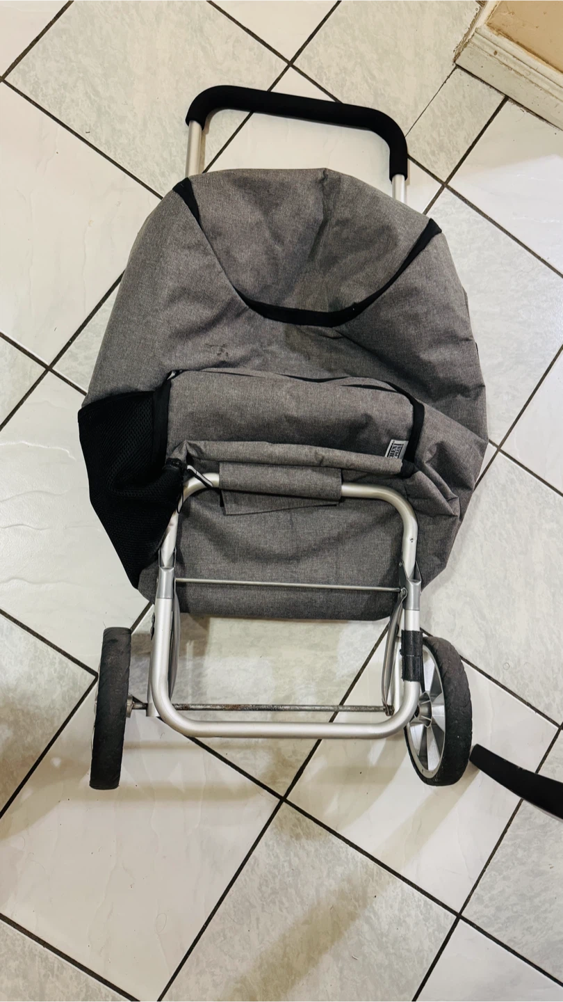 Grey Rolling Shopping Cart - photo 2