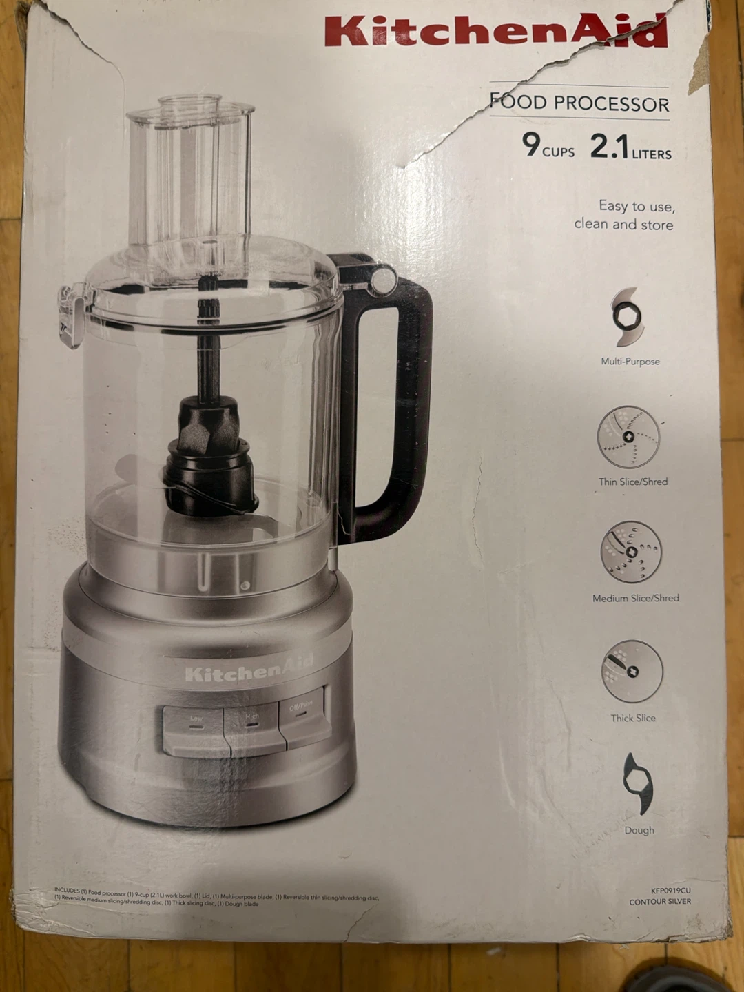 KitchenAid Food Processor - Contour Silver - photo 2