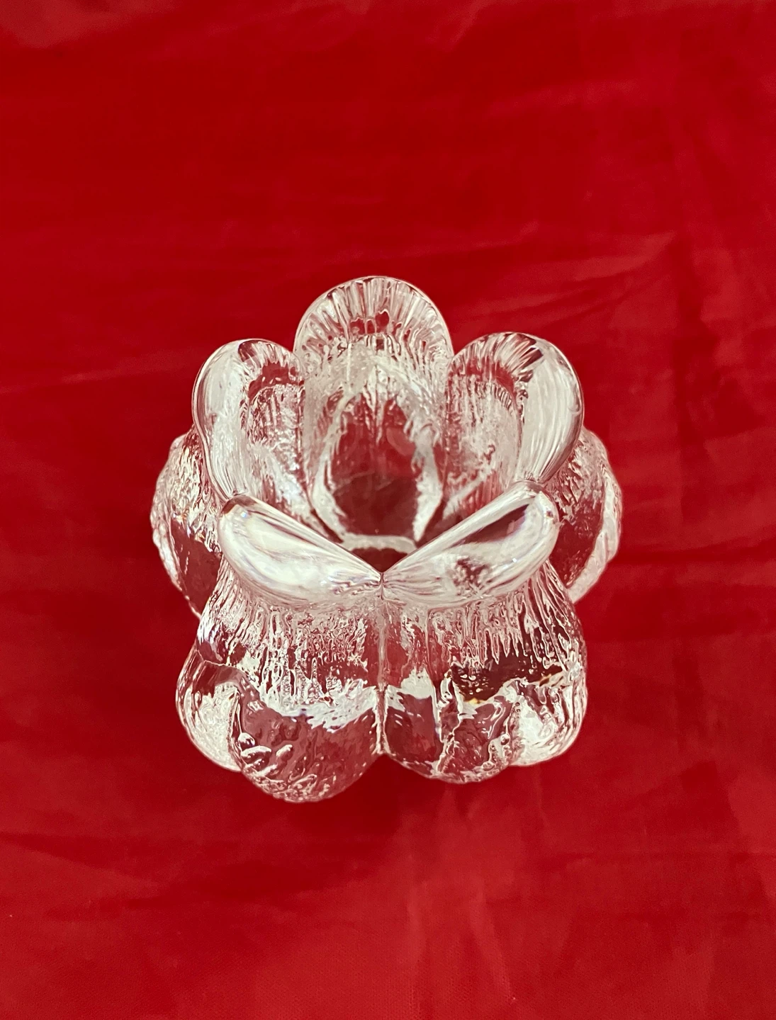 MATS JONASSON ROSEBUD Candle Holder for Kosta Boda, Sweden - photo 3