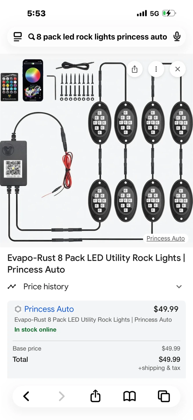 Evapo-Rust 8 Pack LED Rock Lights - photo 2