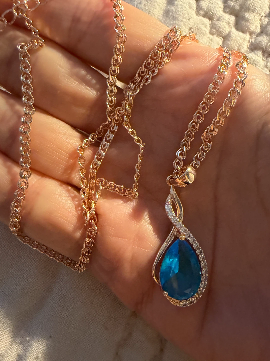 14k gemstone necklace