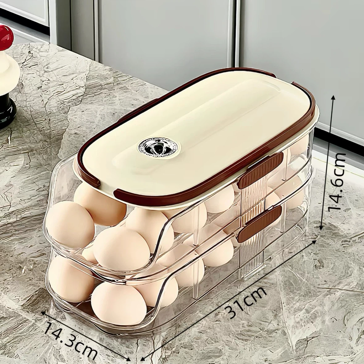 2 Tier Egg Holder for Fridge