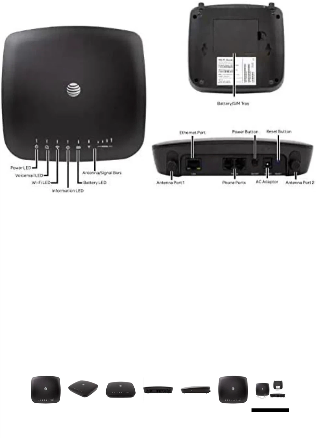 AT&T Wireless Internet WiFi Modem 4G LTE Home Base Router - photo 5