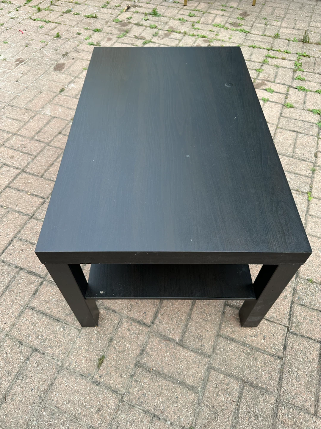 Black Coffee Table with Shelf - photo 3