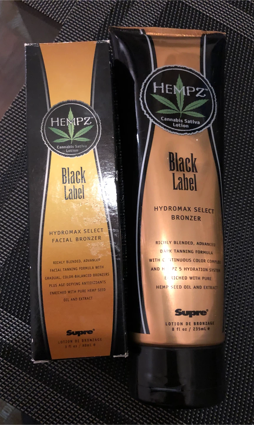 Hempz Black Label Hydromax tanning lotions