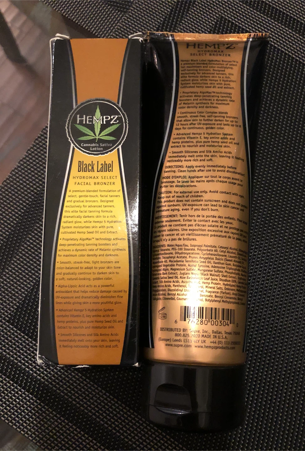 Hempz Black Label Hydromax tanning lotions - photo 2
