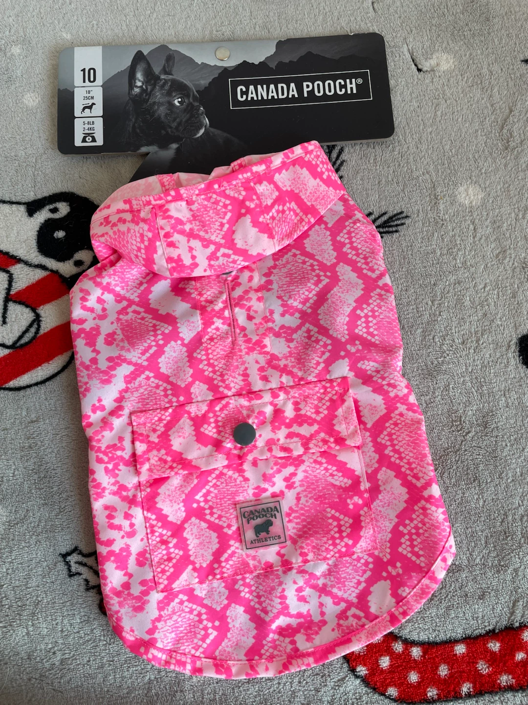 XS Brand New Canada Pooch Dog Raincoat