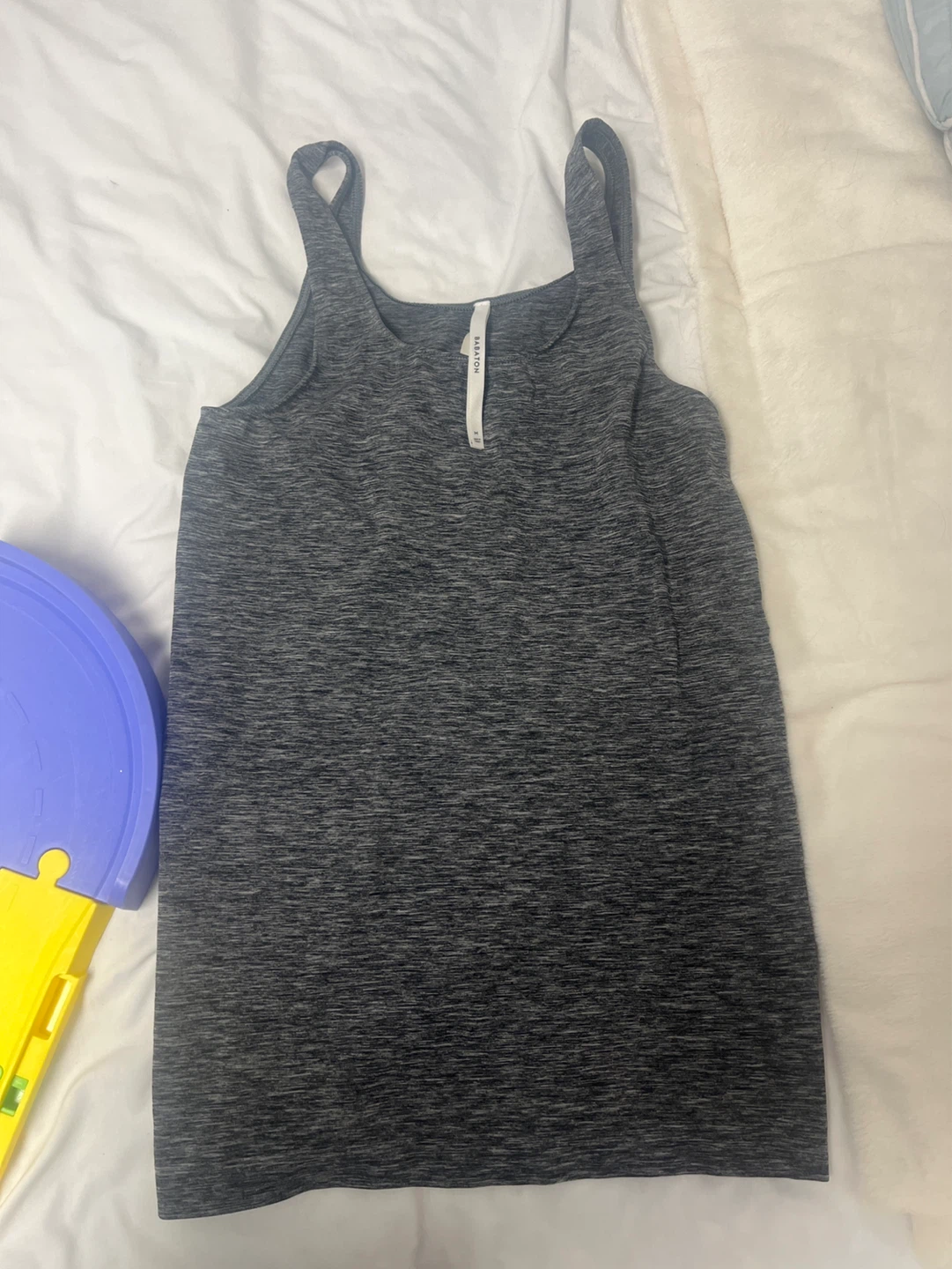 Babaton Grey Heathered Tank Top