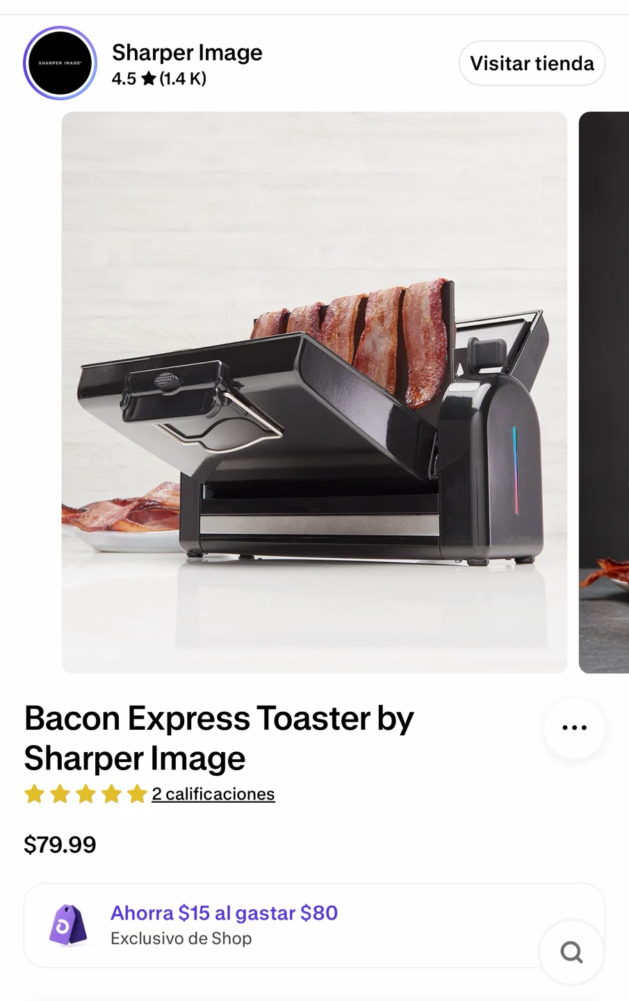 Sharper Image Bacon Express Toaster