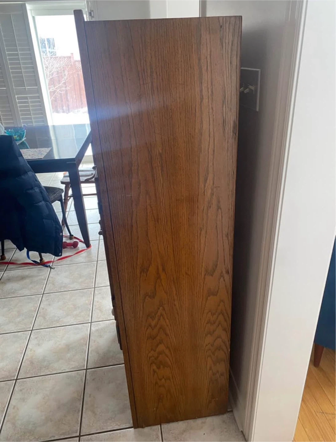Wooden Cabinet with Stained Glass Doors - photo 3
