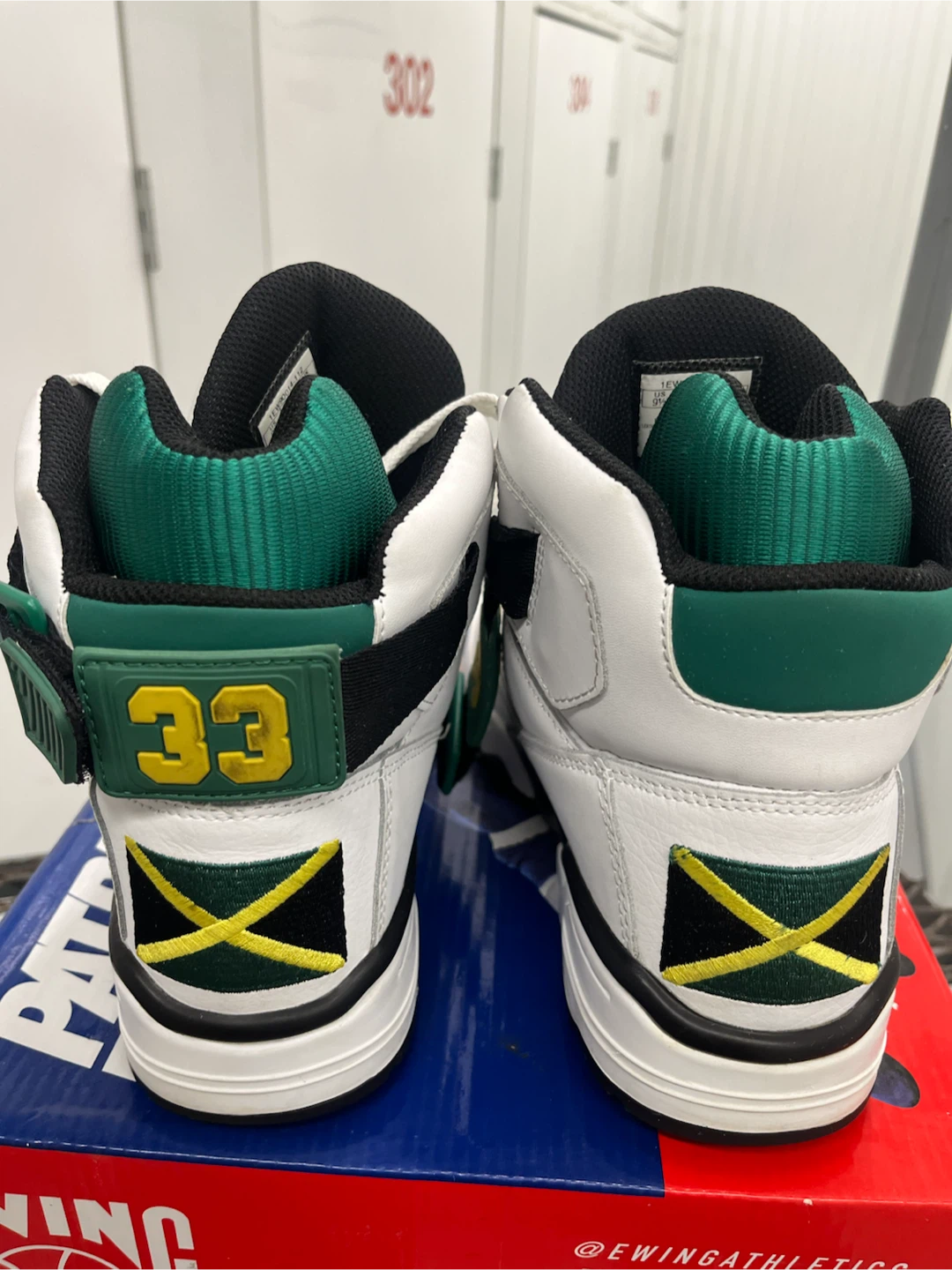 Ewing Athletics 33 Hi White/Jamaica Size 9.5 - photo 4