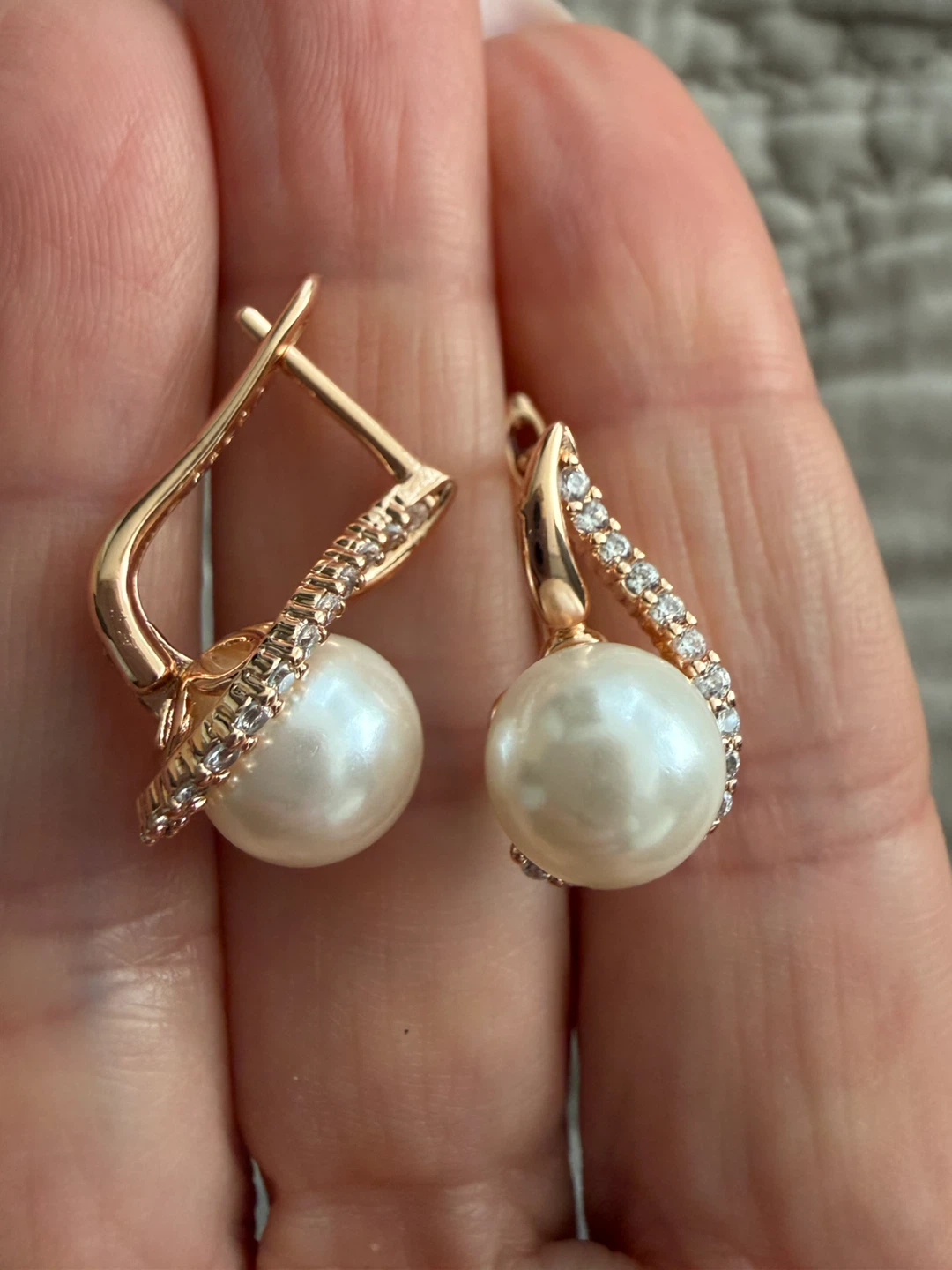 14k pearl earrings
