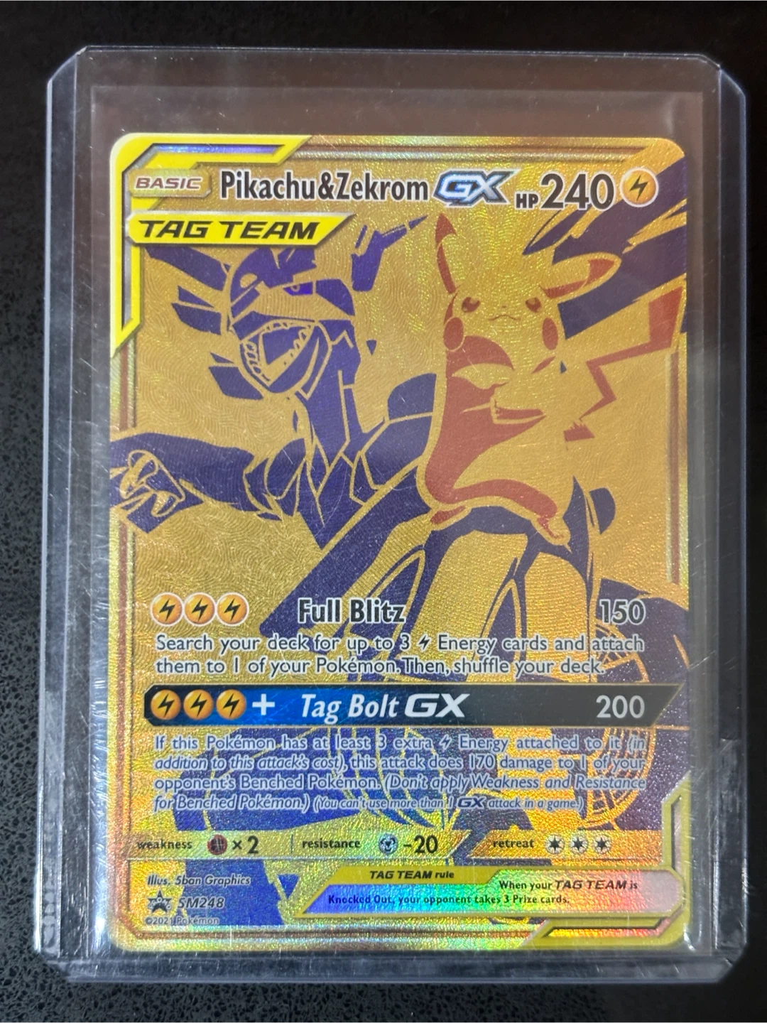 Pikachu & Zekrom GX Tag Team Card