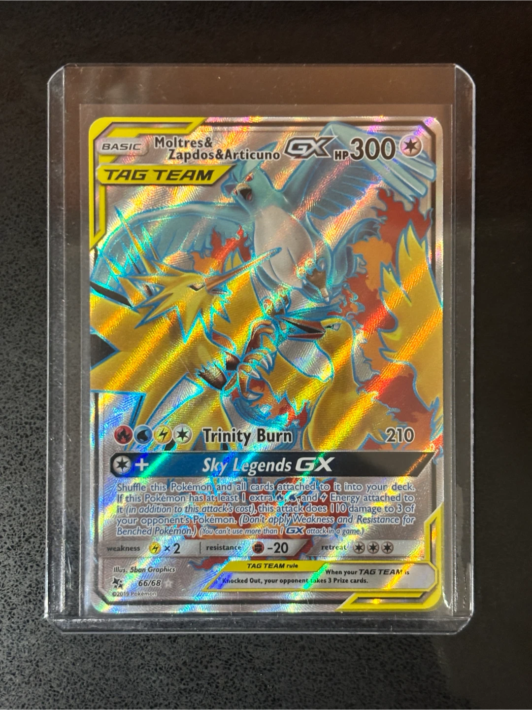 Moltres & Zapdos & Articuno GX TAG TEAM Trading Card