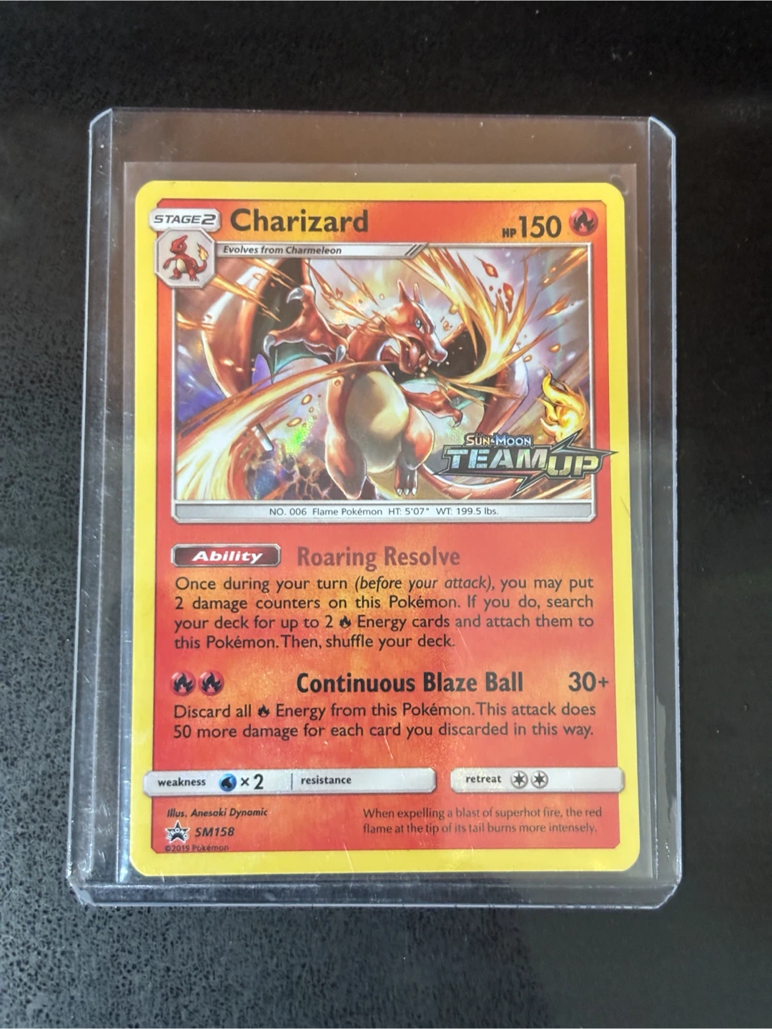 Charizard Prerelease team up Stamp