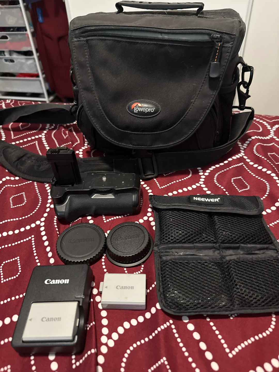 Canon Rebel T1i EOS DSLR Camera Bundle with LowePro Bag