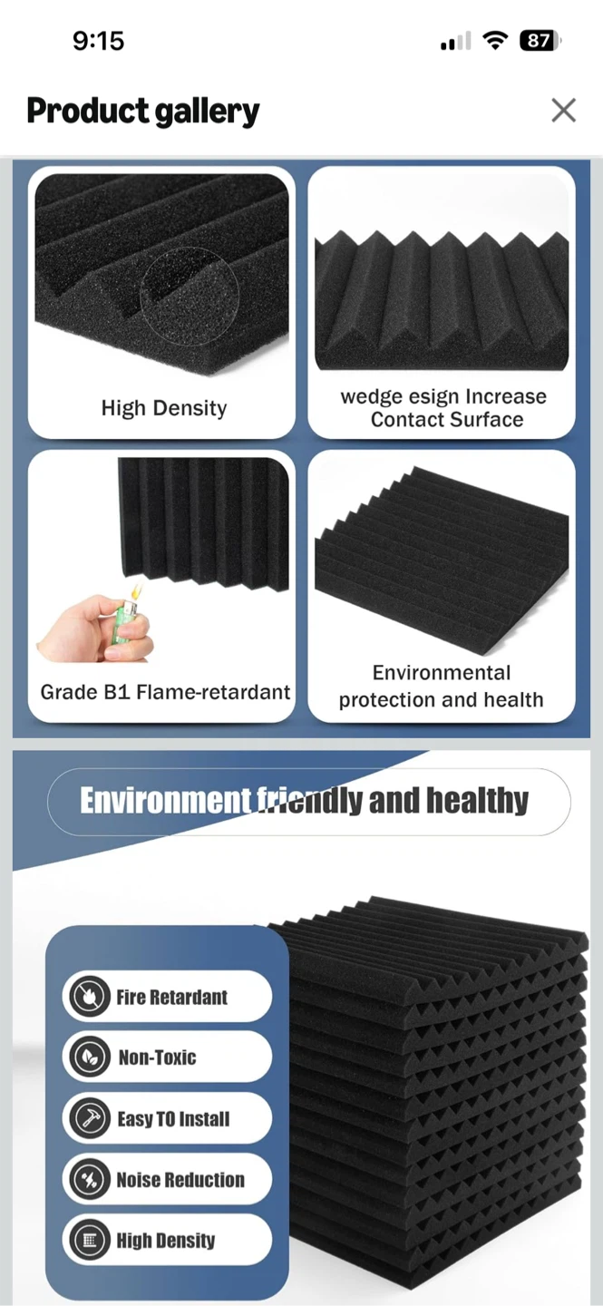 50 Pack Acoustic Foam Panels - photo 2
