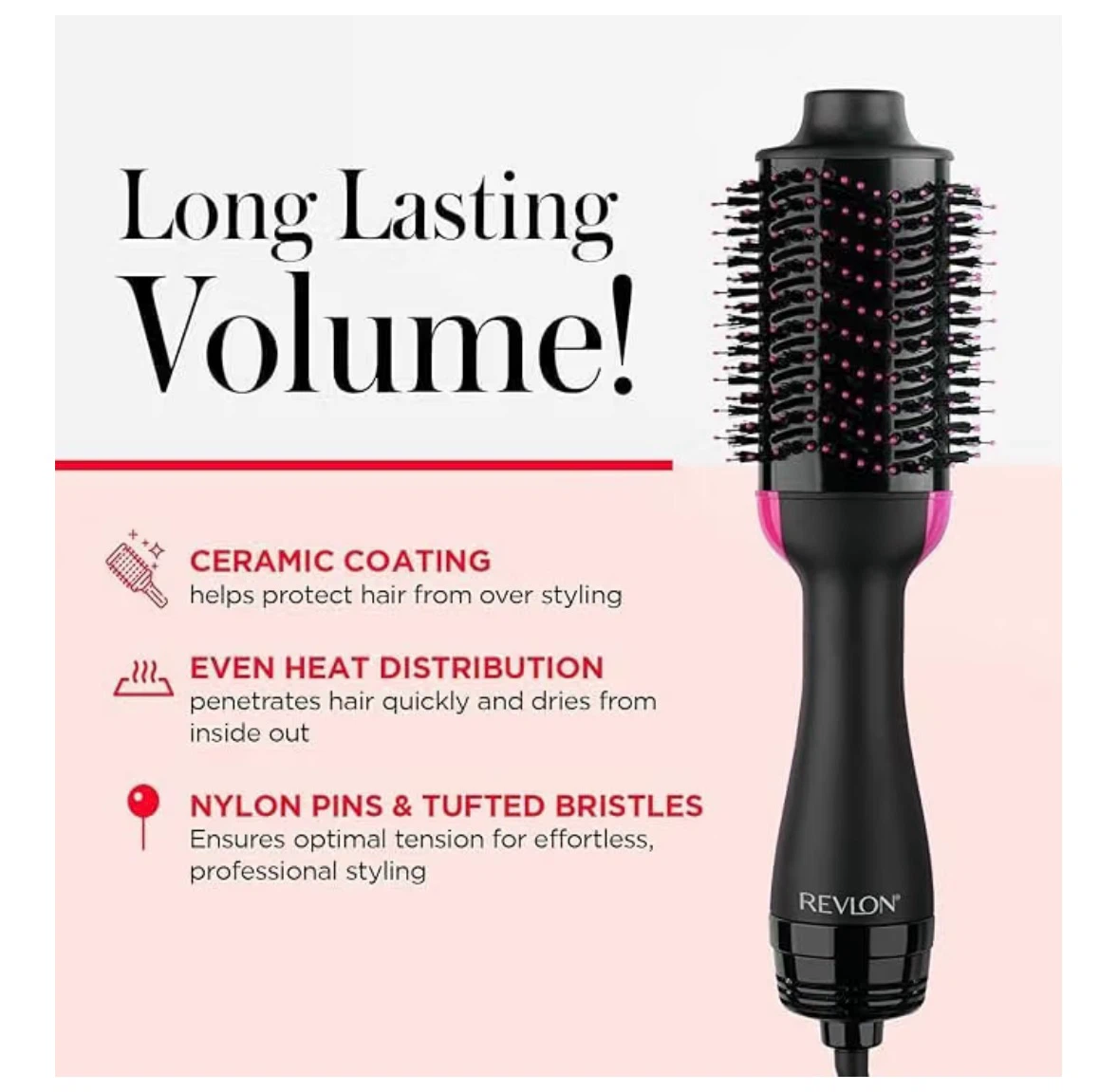 Revlon One-Step Volumizer and Ionic Hair Dryer RVDR5222F - photo 3