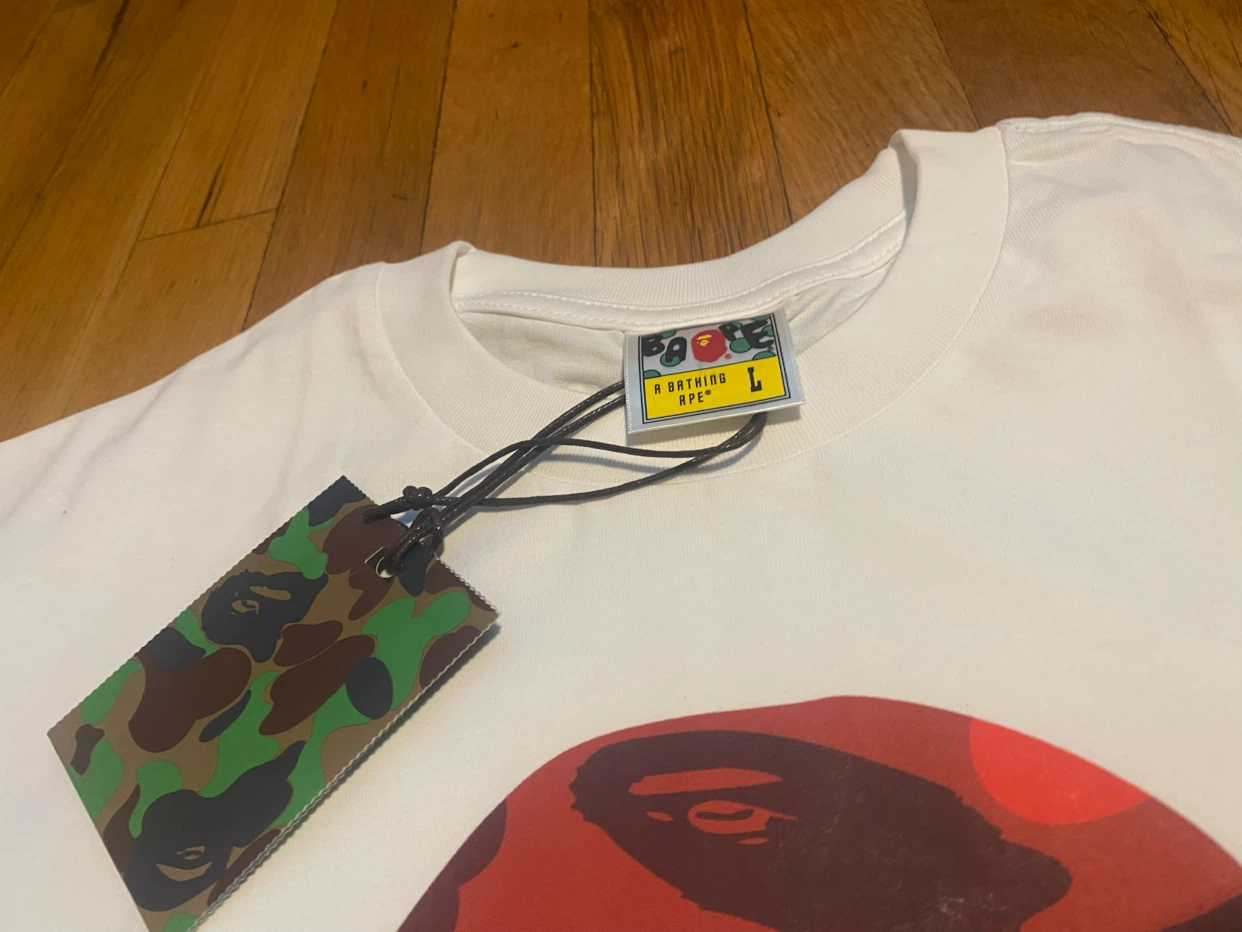 BAPE Color Camo Ape Head Tee (Red/White)(READ DESCRIPTION) - photo 3