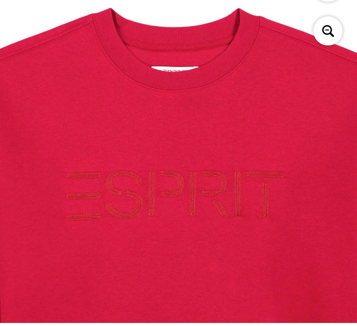 ESPRIT Women’s Fleece Embroidered Logo Sweatshirt, XS-S