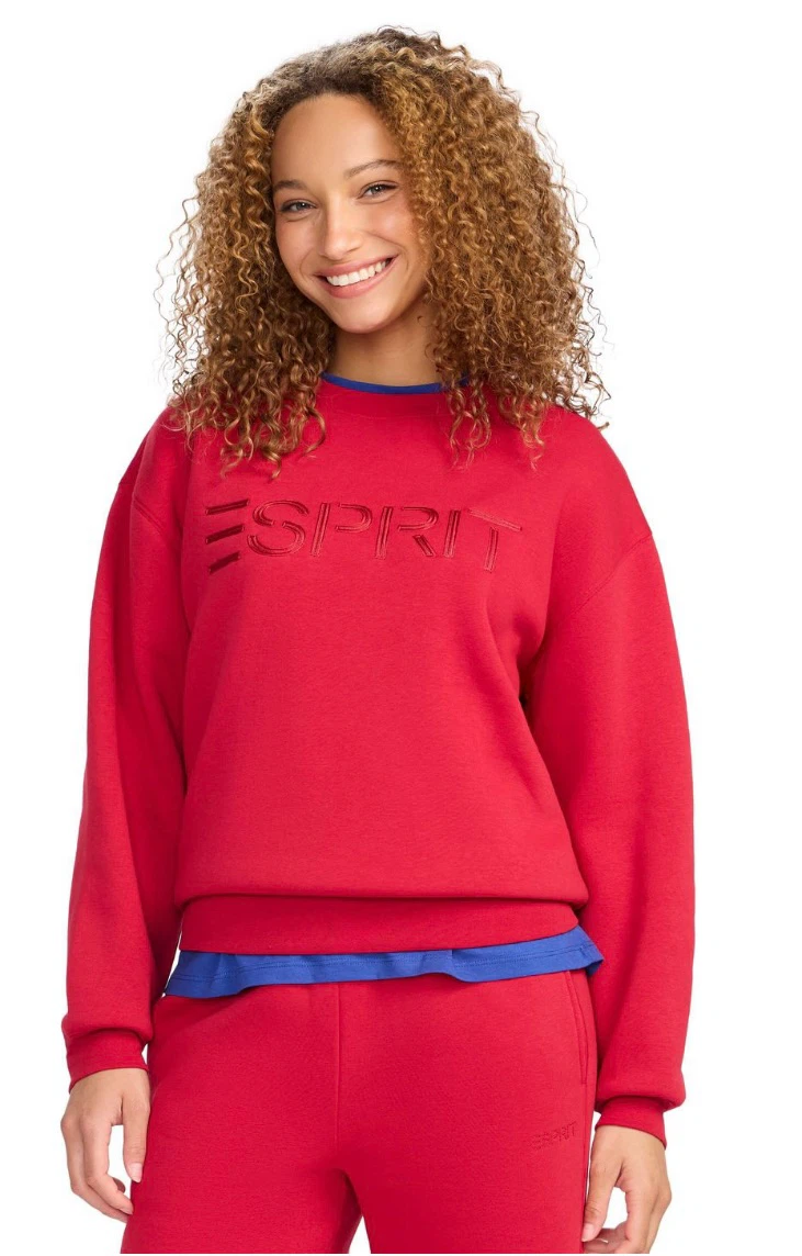 ESPRIT Women’s Fleece Embroidered Logo Sweatshirt, XS-S - photo 3