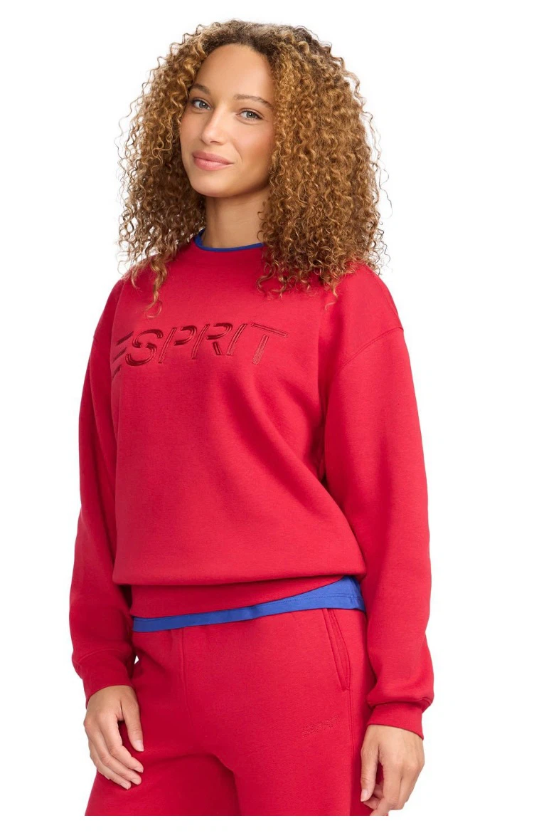 ESPRIT Women’s Fleece Embroidered Logo Sweatshirt, XS-S - photo 4