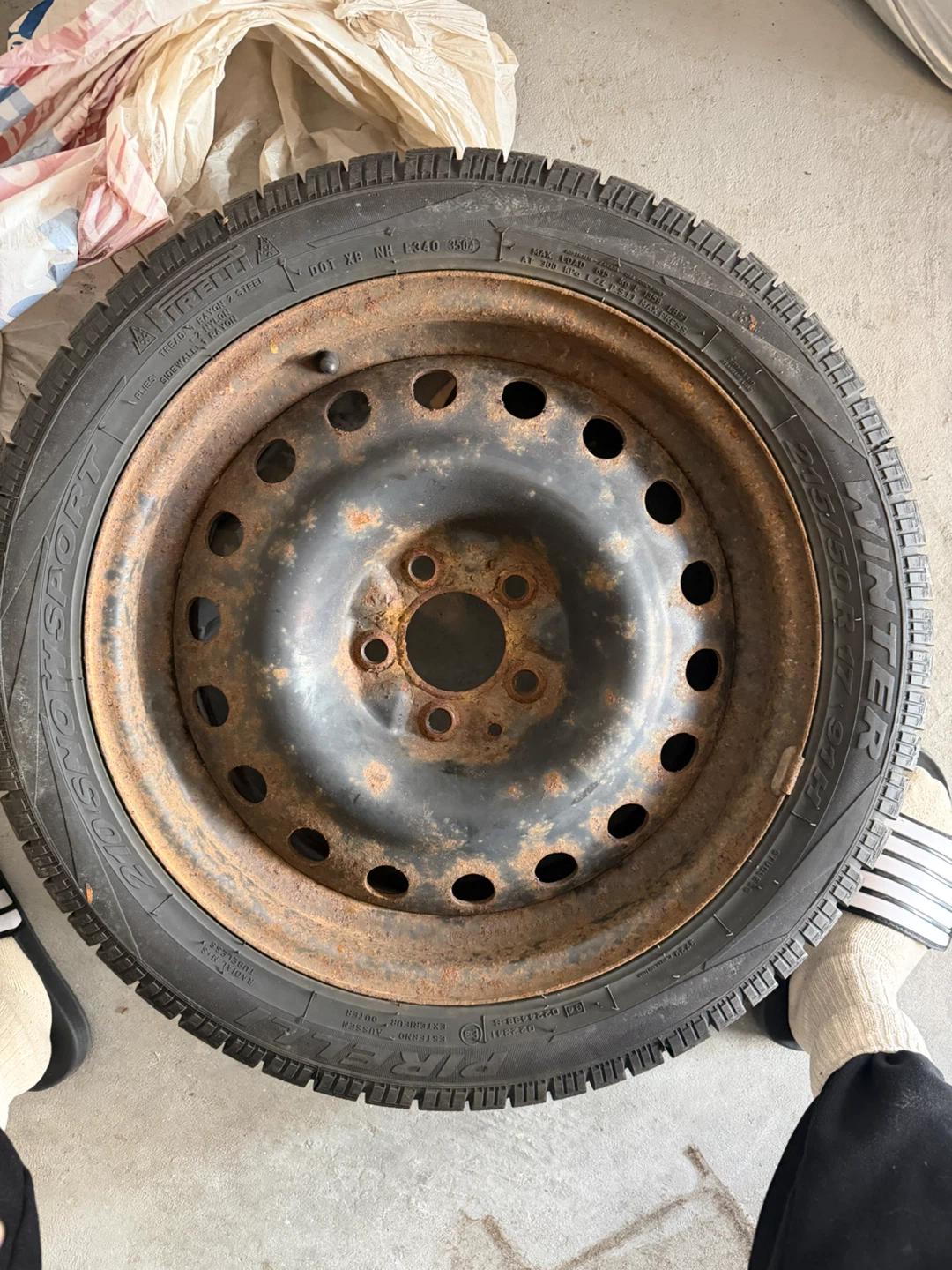 Pirelli Winter Snowsport Tire with Steel Rim