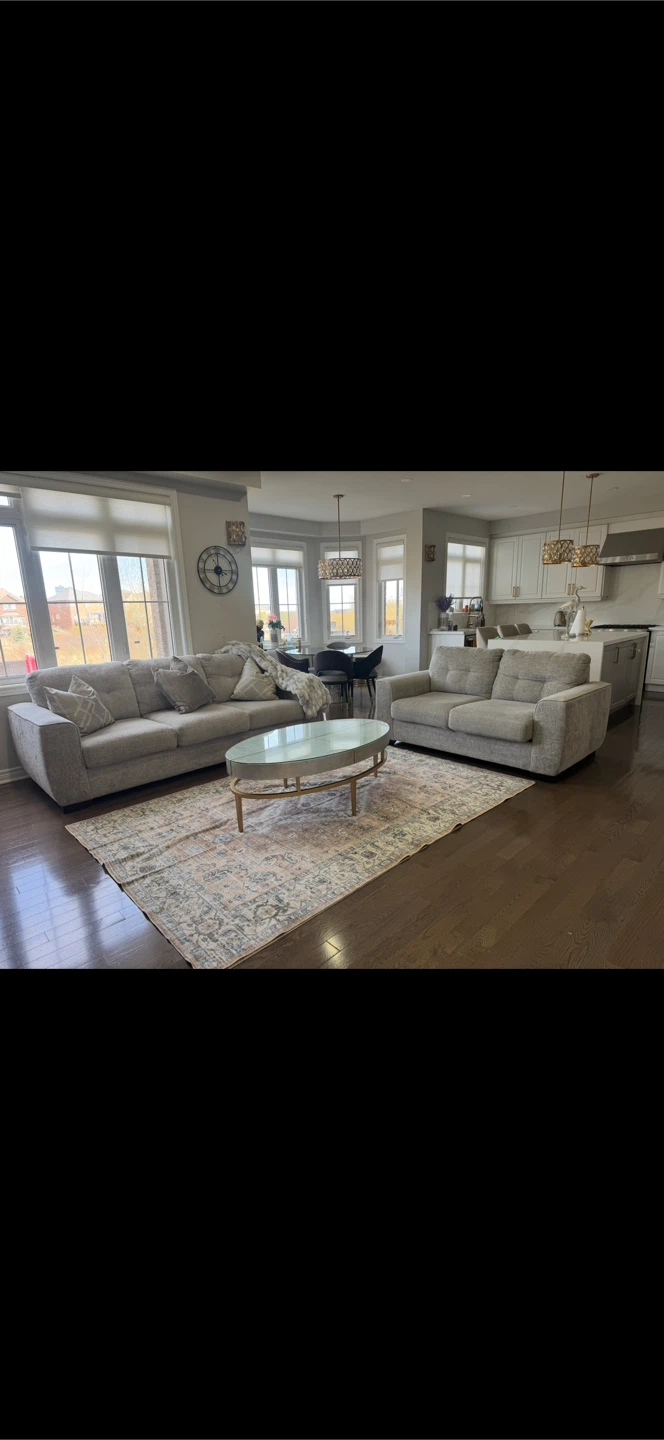Grey sofa set