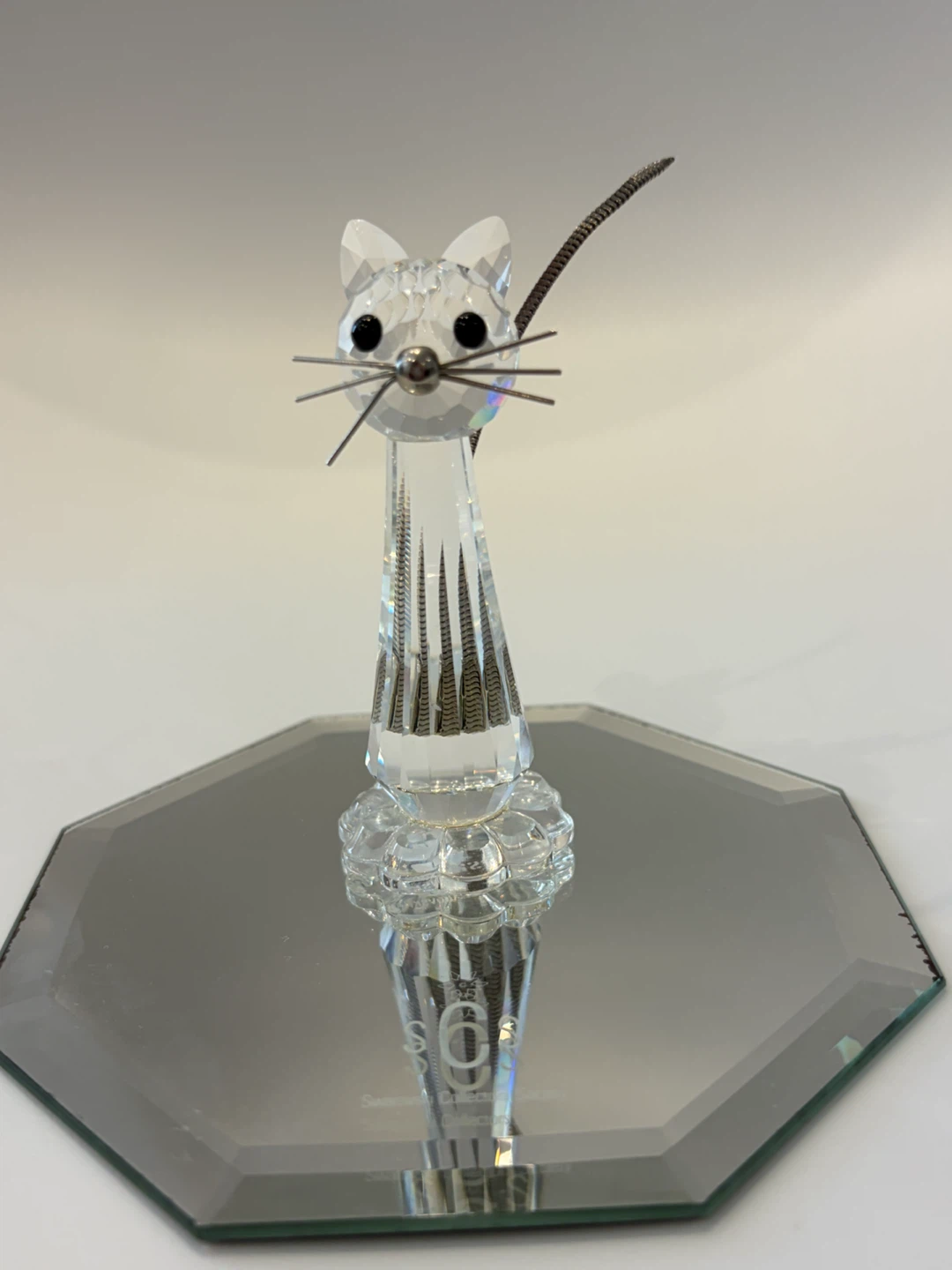 Swarovski Crystal Cat Figurine (plate not included) - photo 2