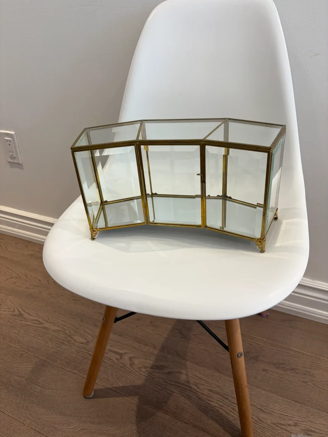 Glass and Brass Display Box Organizer - photo 5