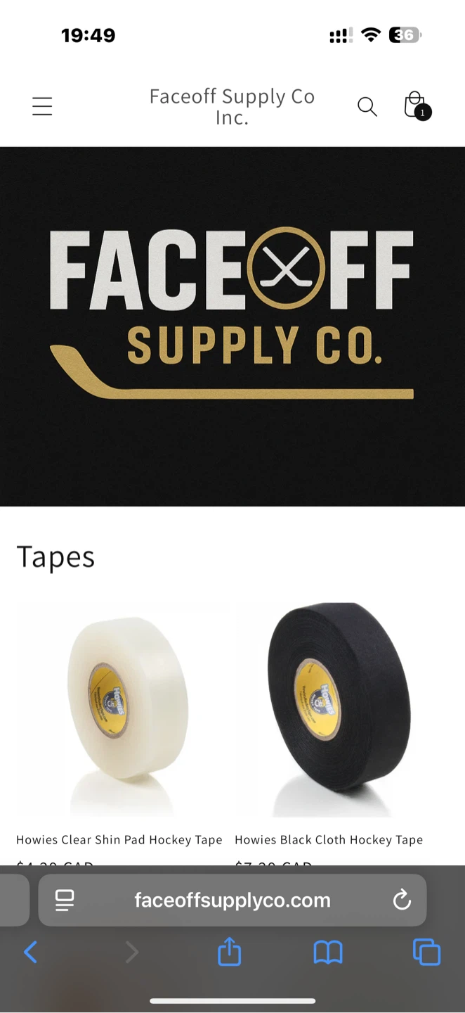 Howies Hockey Tape (Clear & Black)