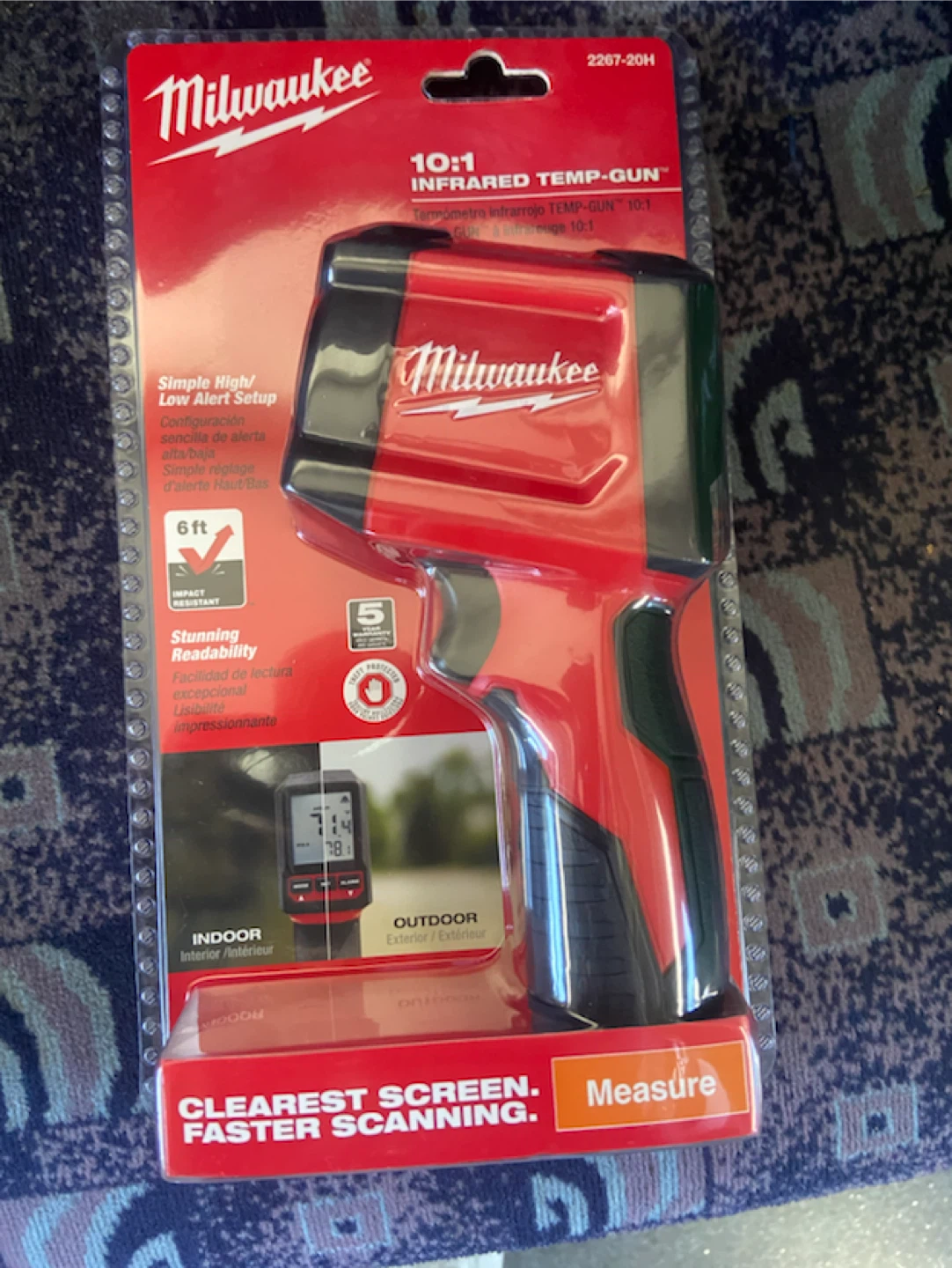Milwaukee 10:1 Infrared Temp-Gun 2267-20H