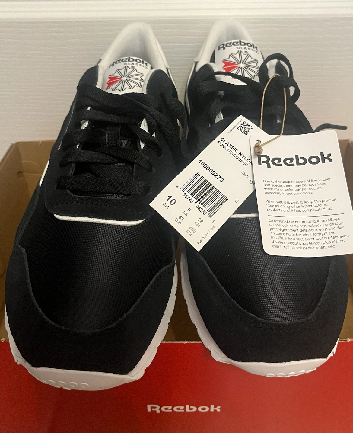 Reebok Classic Nylon Running Shoes • Men’s Size 10 - photo 3