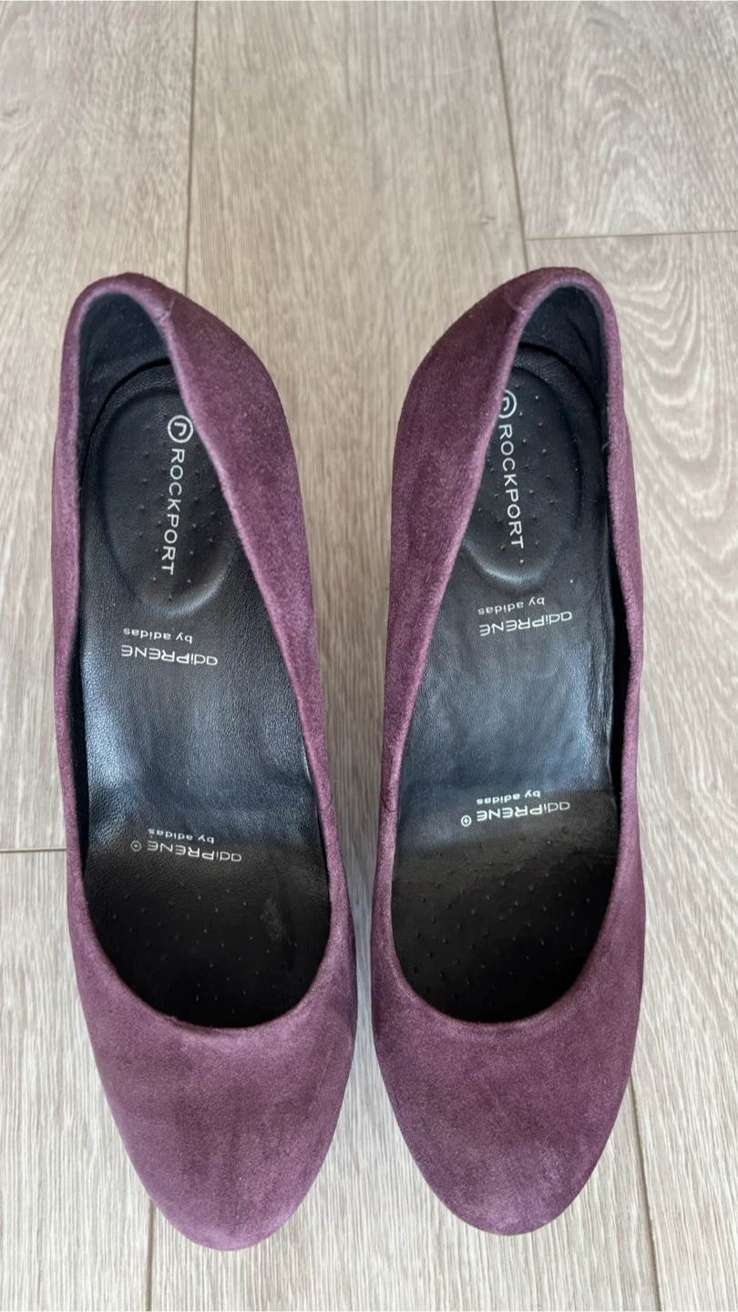 Plum suede Rockport Adiprene By Adidas Heels - Plum Suede