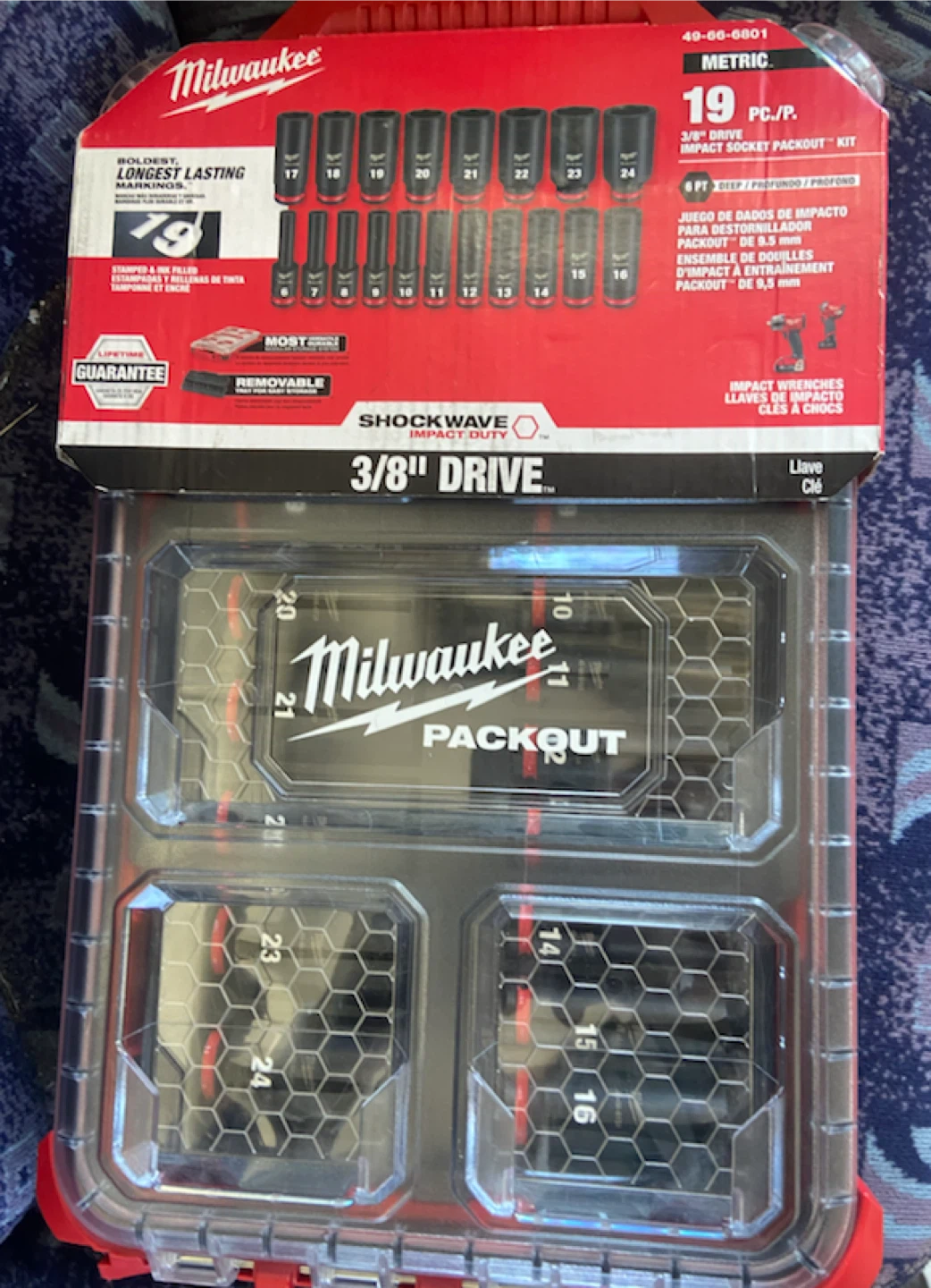 Milwaukee Impact-Duty 3/8 - Metric Impact Socket Set