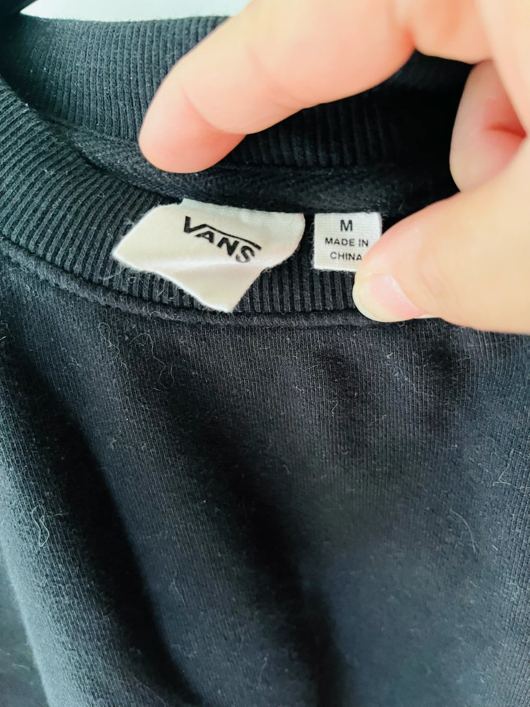 Ladies I Love My Vans Black/White Crew Sweatshirt - photo 3