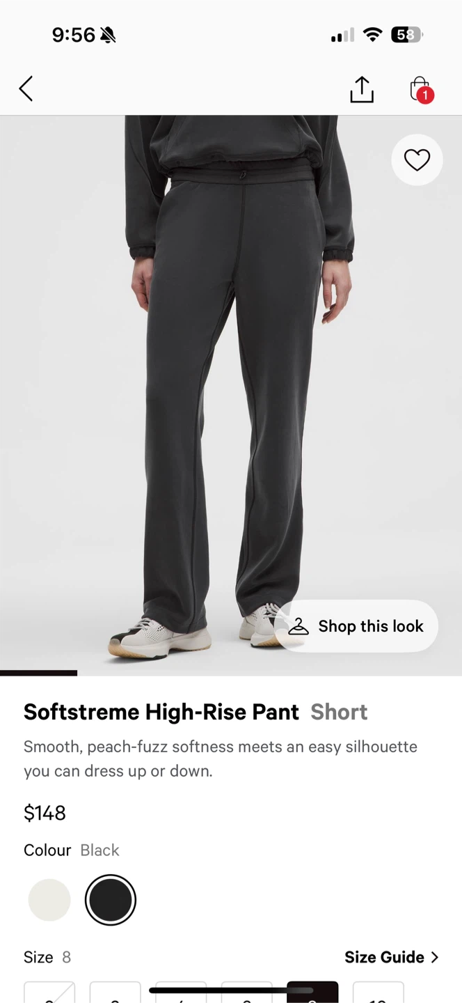 Lululemon Softstreme High-Rise Pant  Size 8