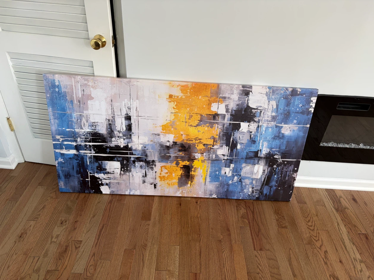 ZHAOSHOP Blue Wall-Art Living Room - Abstract Wall Decor