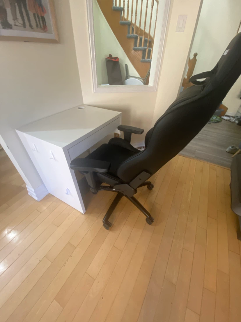 White Desk with Drawer - photo 2