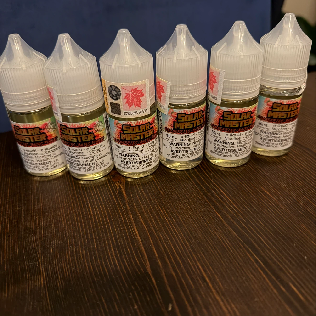 Vape Juice 20mg/mL. 30mL each - 6 bottles