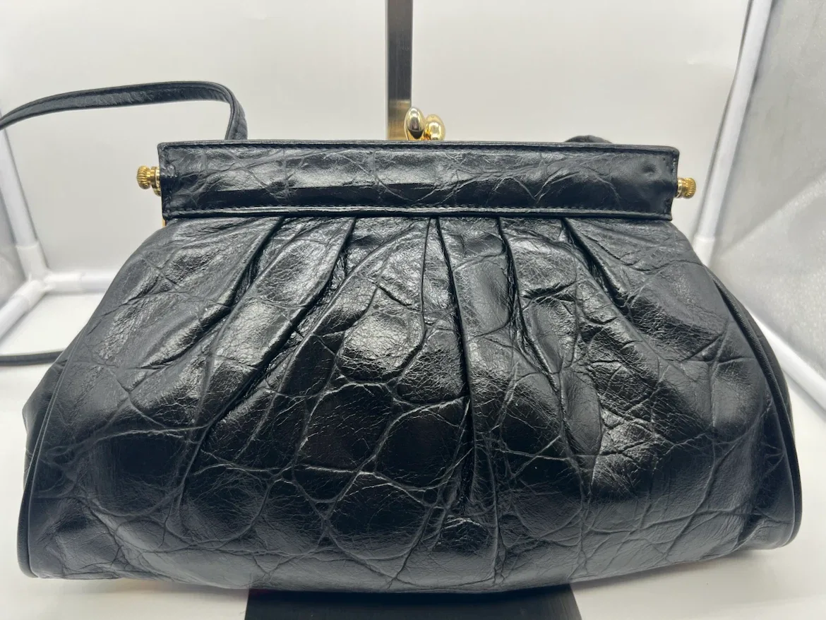 Z.K. LEATHER GOODS VINTAGE Multicolor BlackLeather Crossbody Bag - photo 4