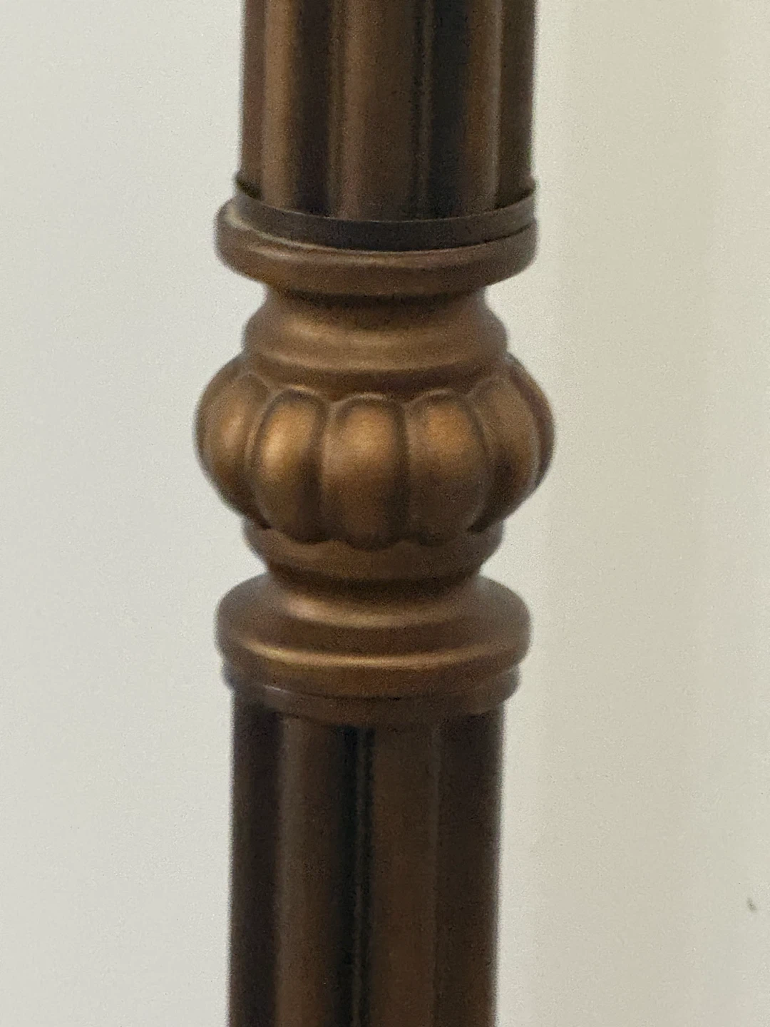 Bronze Torchiere Floor Lamp with Frosted Glass Shade - photo 3