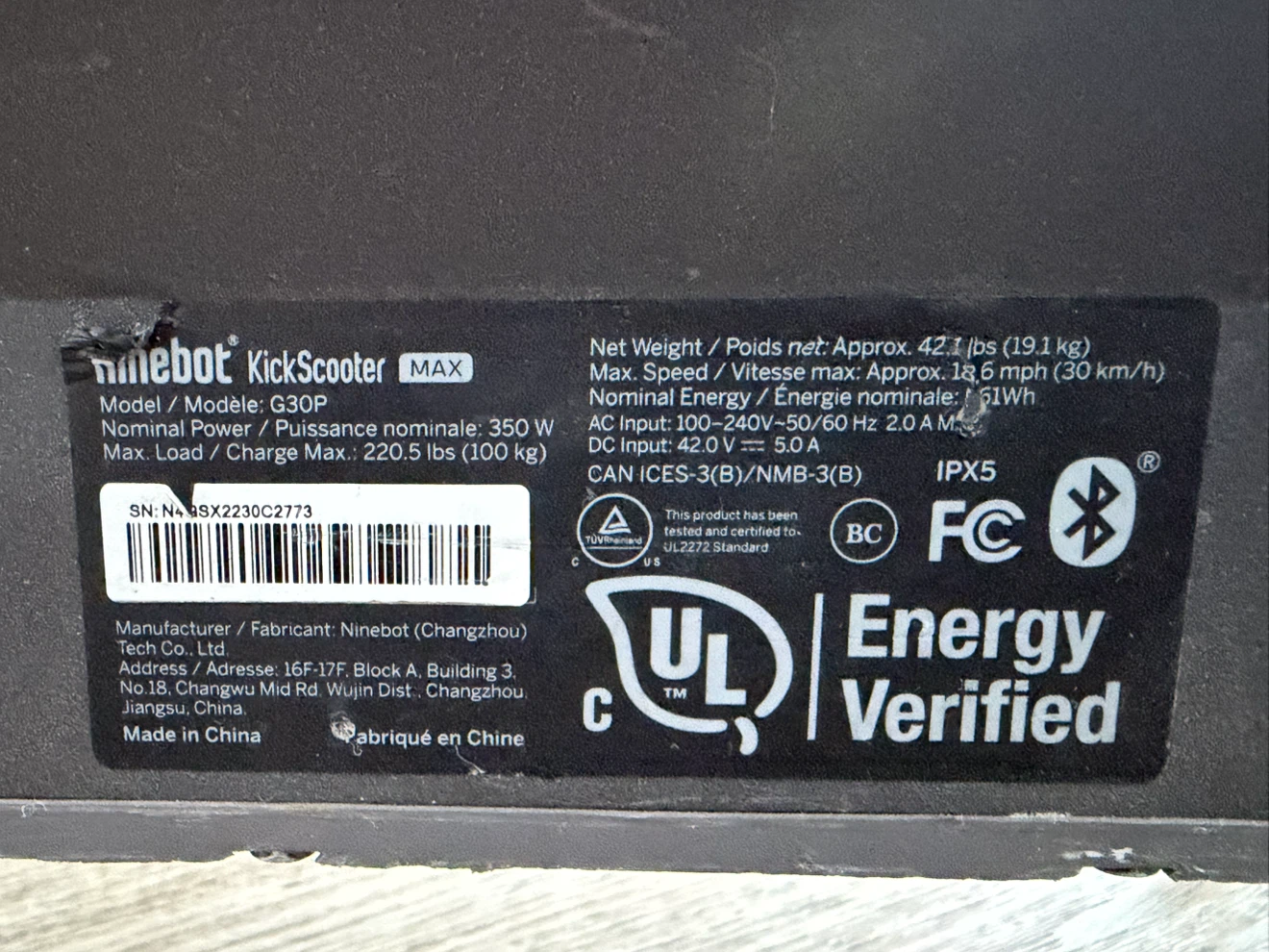 Ninebot KickScooter MAX G30P - photo 2