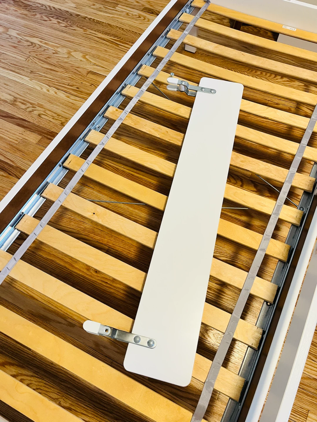White Toddler Bed Frame with mattress - photo 5