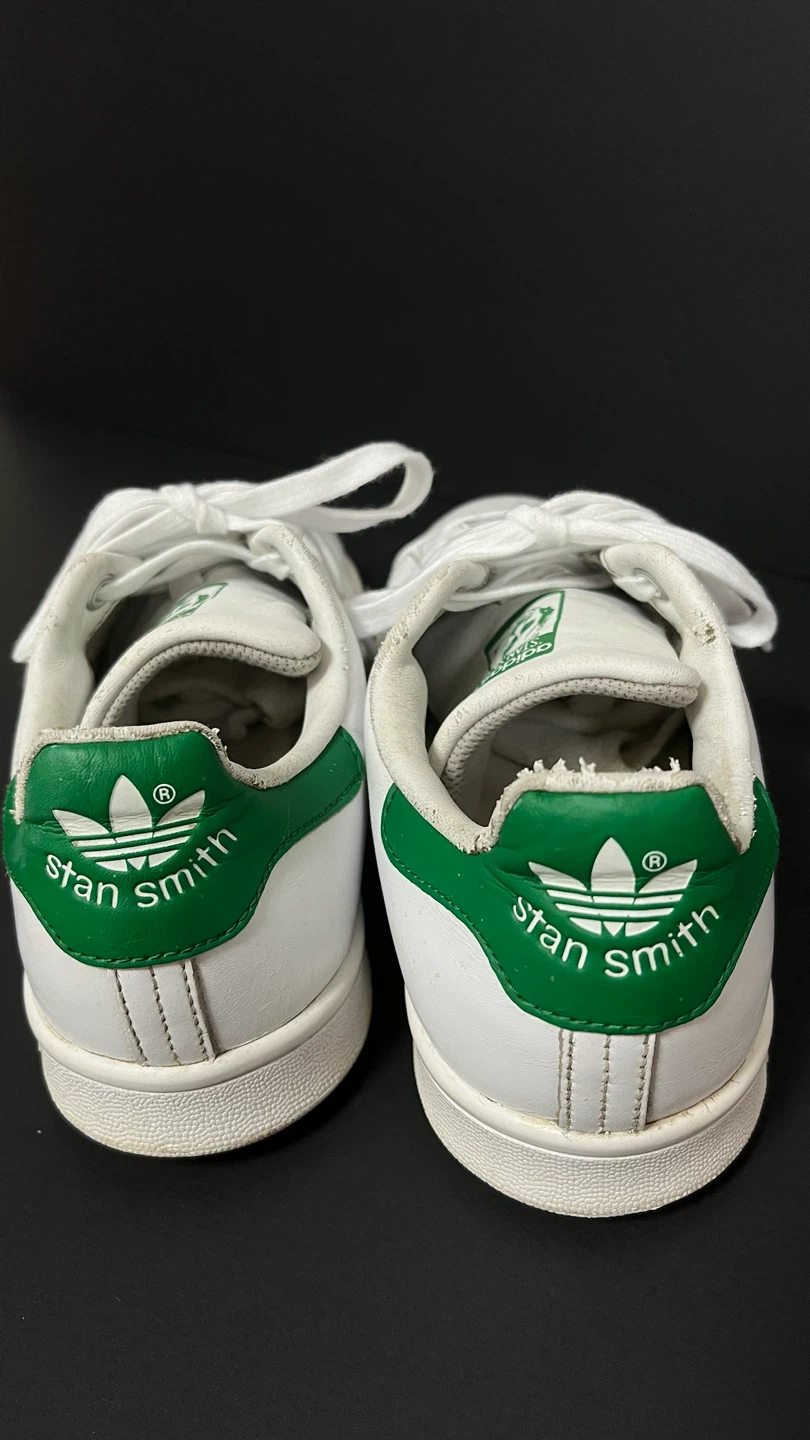 Adidas Stan Smith White Green Leather Sneakers - photo 2