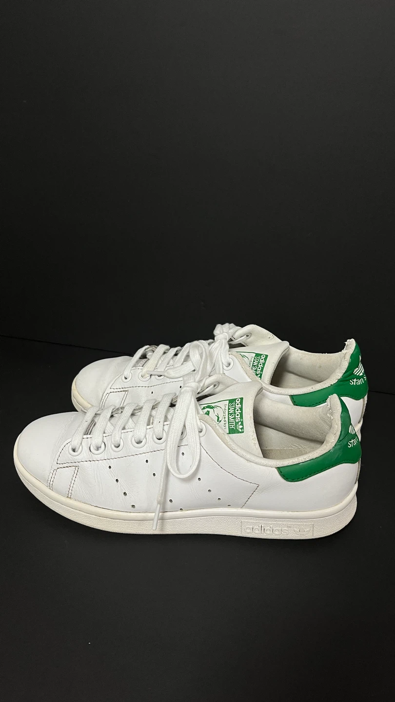 Adidas Stan Smith White Green Leather Sneakers - photo 3