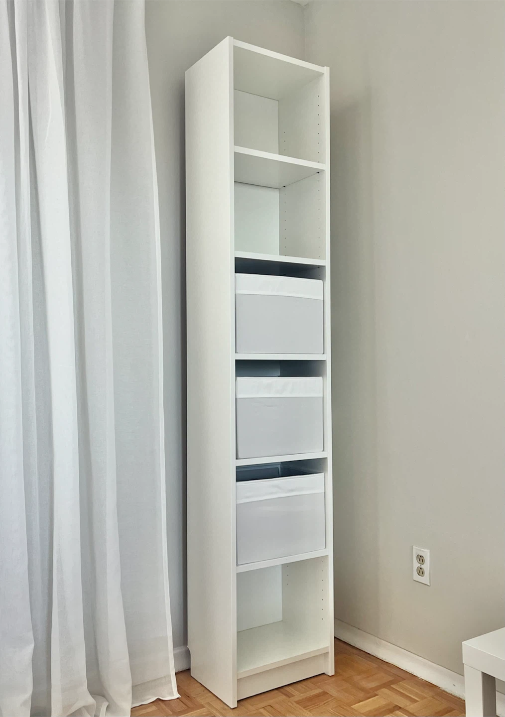 IKEA BILLY Bookcase + 3 Storage Boxes