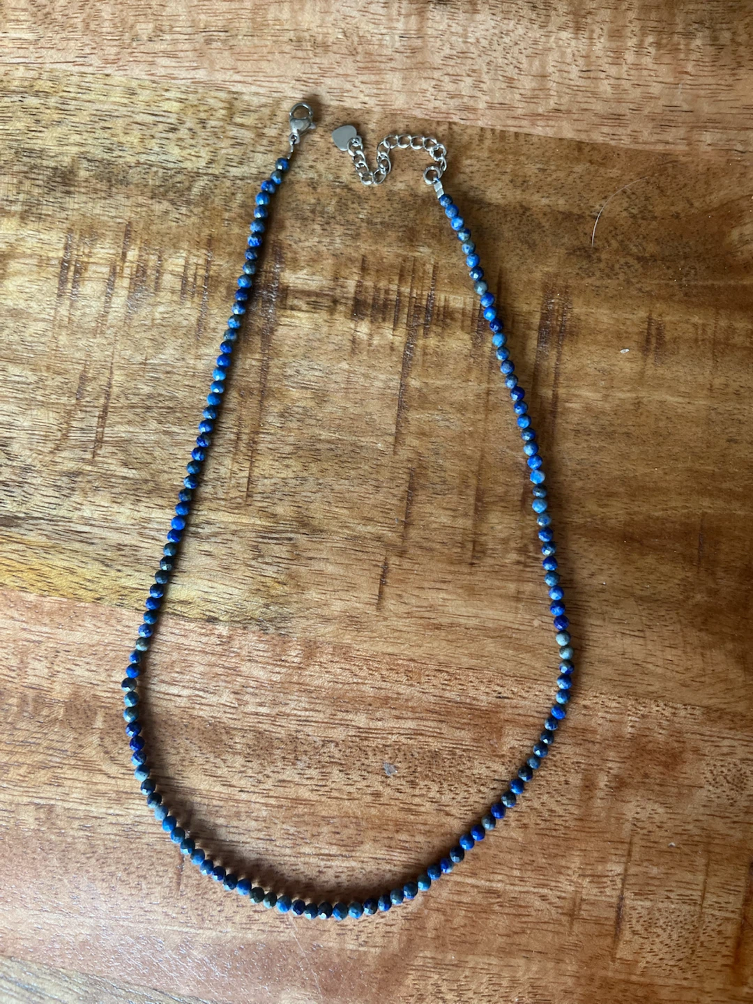 Blue Lapis Lazuli Stone Beaded Necklace