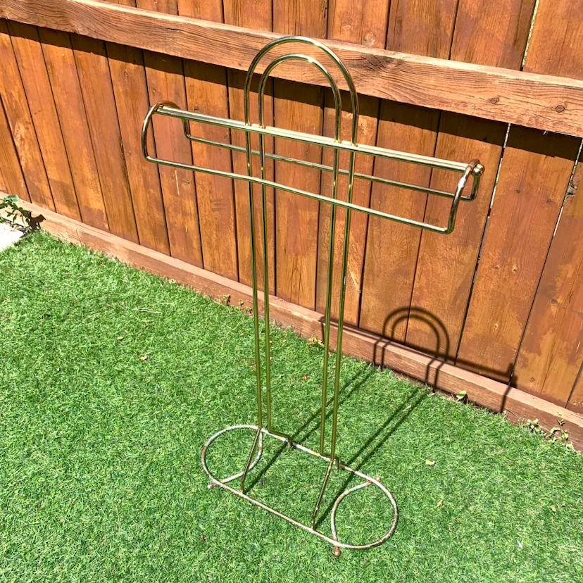 Towel Rack Gold Freestanding Bathroom Towel Stand Holder Storage