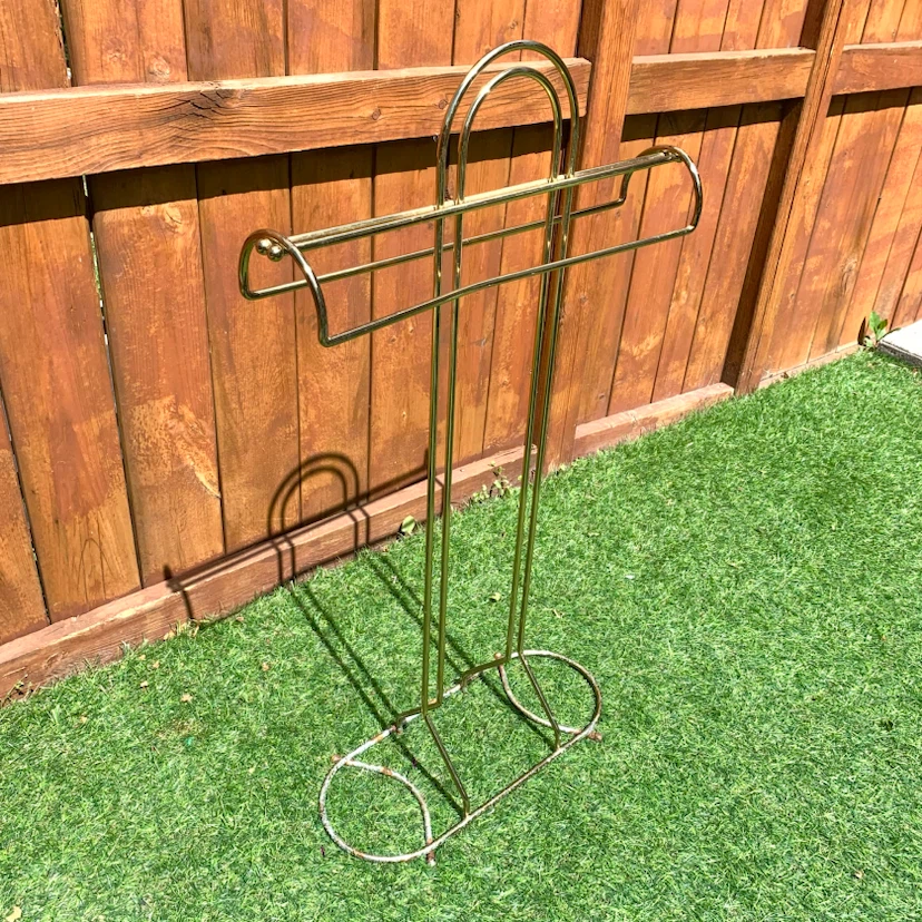 Towel Rack Gold Freestanding Bathroom Towel Stand Holder Storage - photo 2